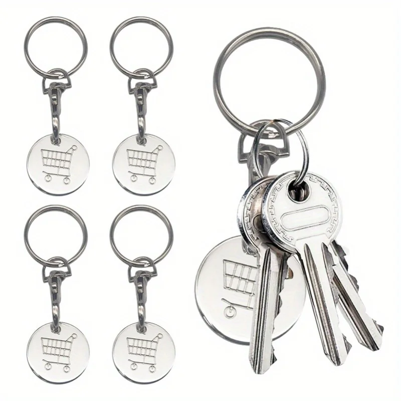 Board Game With Chips - 4pcs Shopping Trolley Remover Key Ring