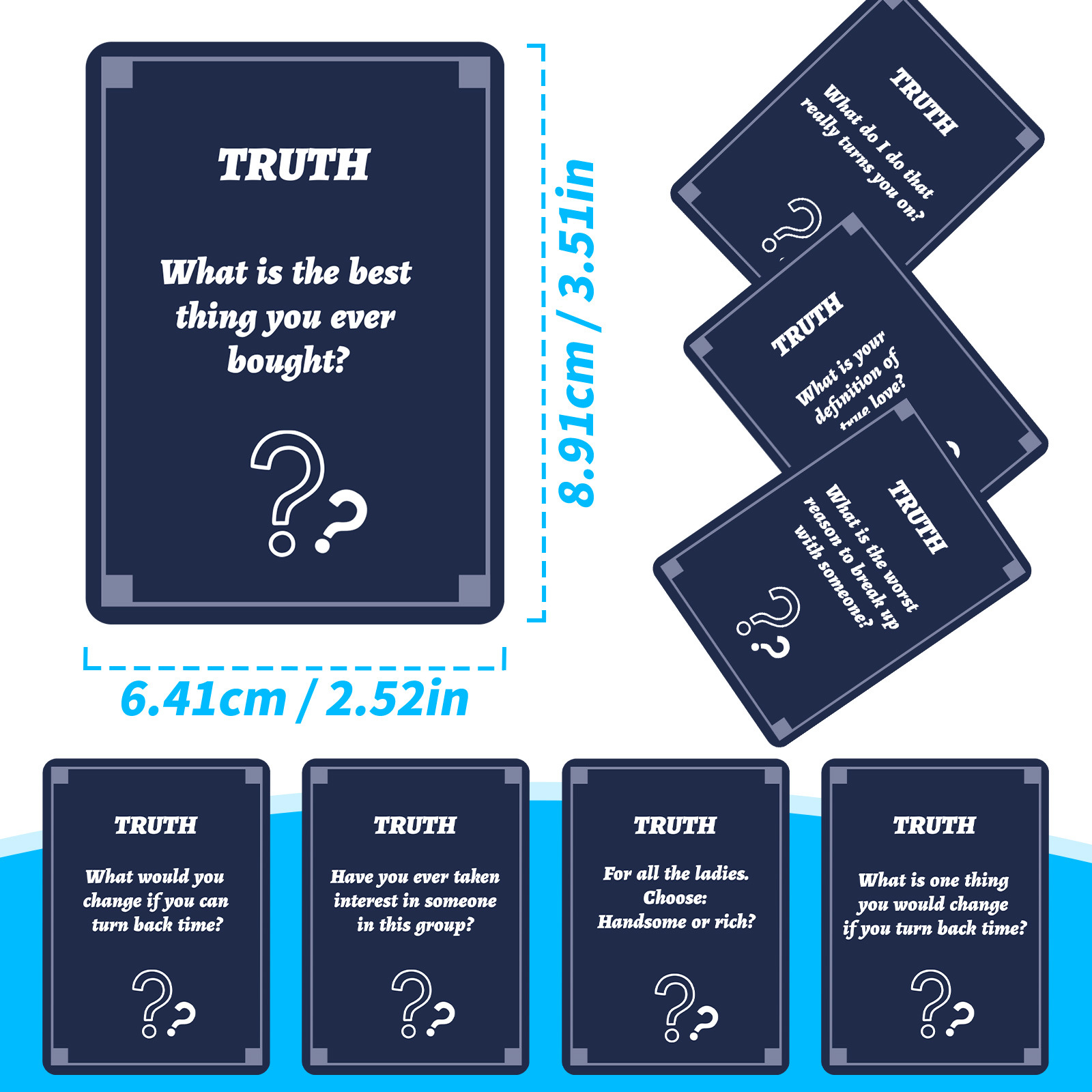 50Pcs Party Game Cards for Adu - Board Game Quiz recensione e prezzo