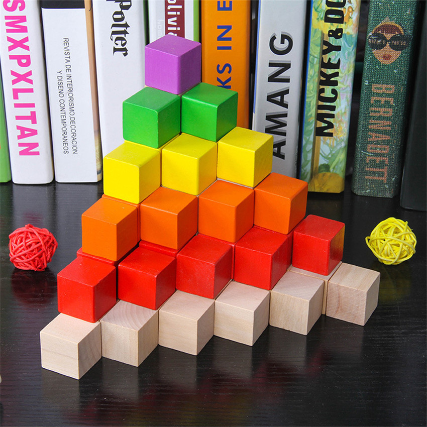 30Pcs/lot 2X2CM Wooden Colorfu - Dice Tower Wooden recensione e prezzo