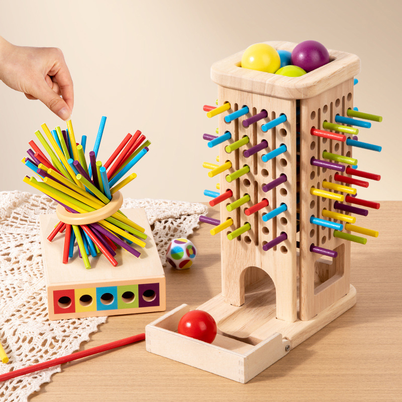 Montessori Game Wooden Stick T - Dice Tower Wooden recensione e prezzo