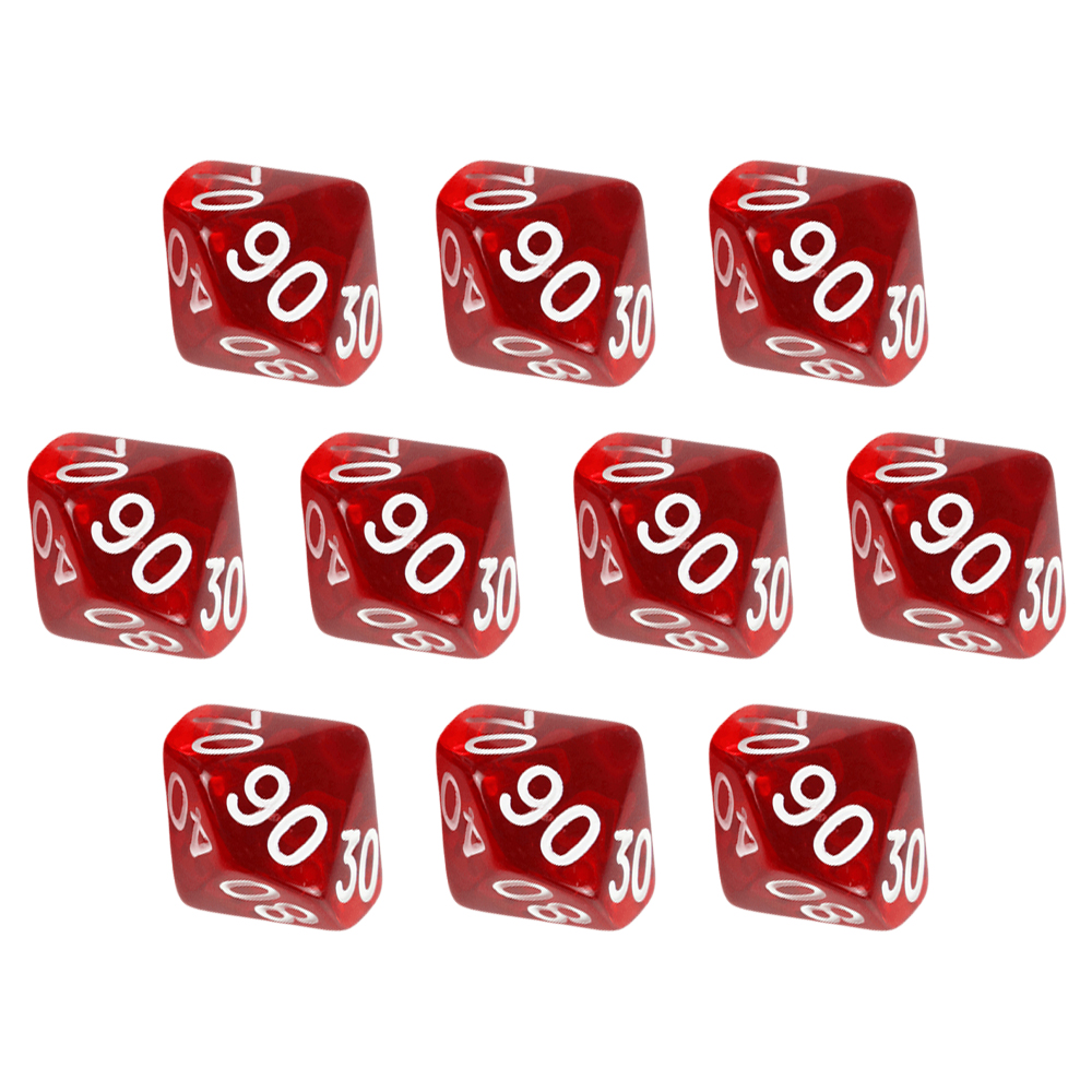 D10(00-90) Dice Set 10pcs Tran - Board Game Digital recensione e prezzo