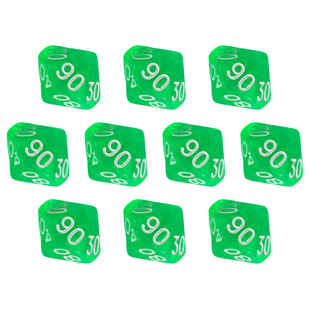 D10(00-90) Dice Set 10pcs Tran - Board Game Digital recensione e prezzo