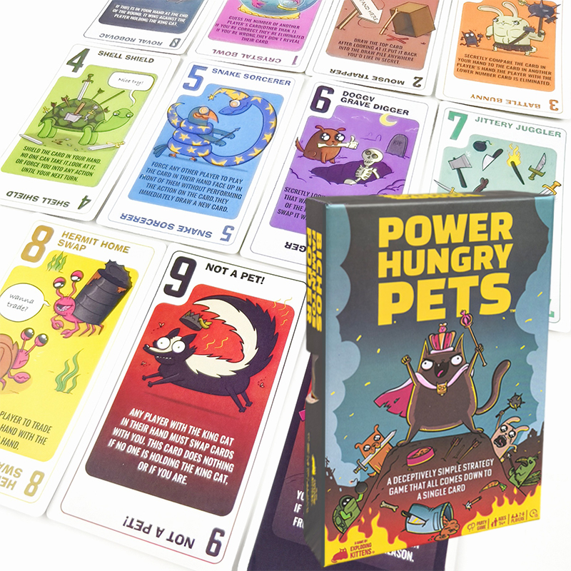Power Hungry Pets Card Game Bo - Board Game Quiz recensione e prezzo