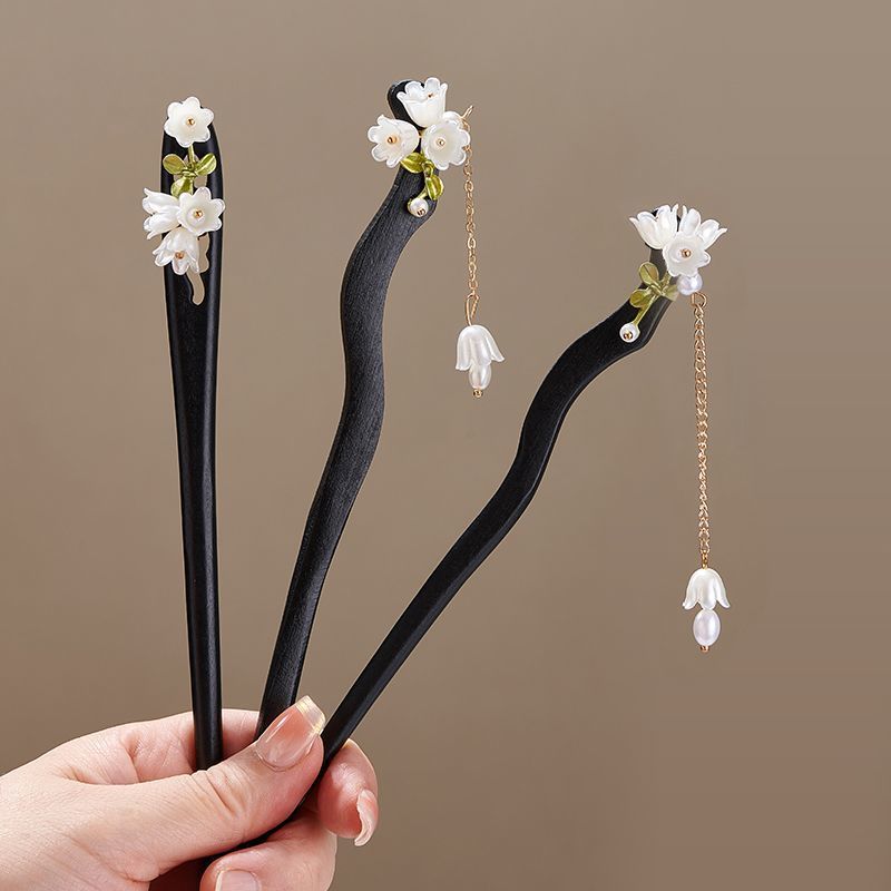 Wooden Flower Hairpin Vintage  - Board Game Go recensione e prezzo