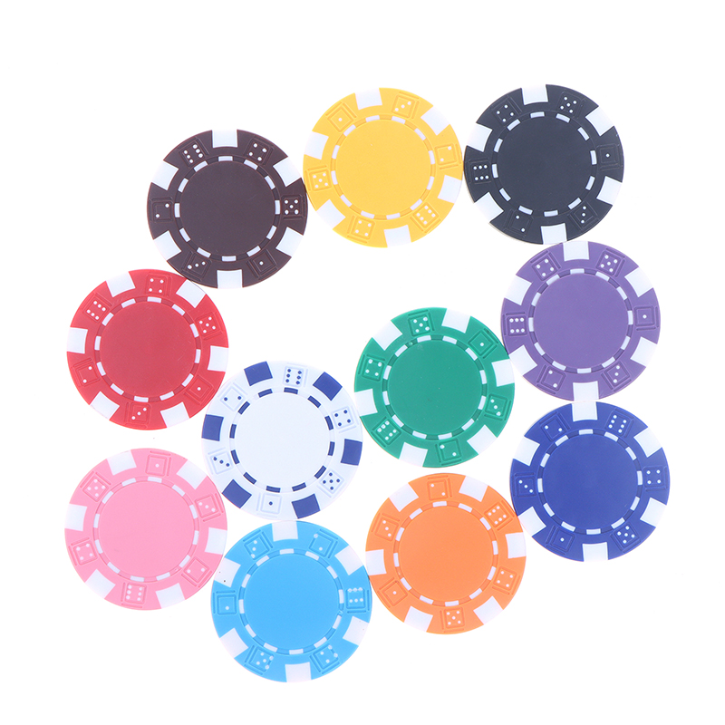 B*10 Pcs 11.5g ABS Plastic Pok - Board Game With Chips recensione e prezzo