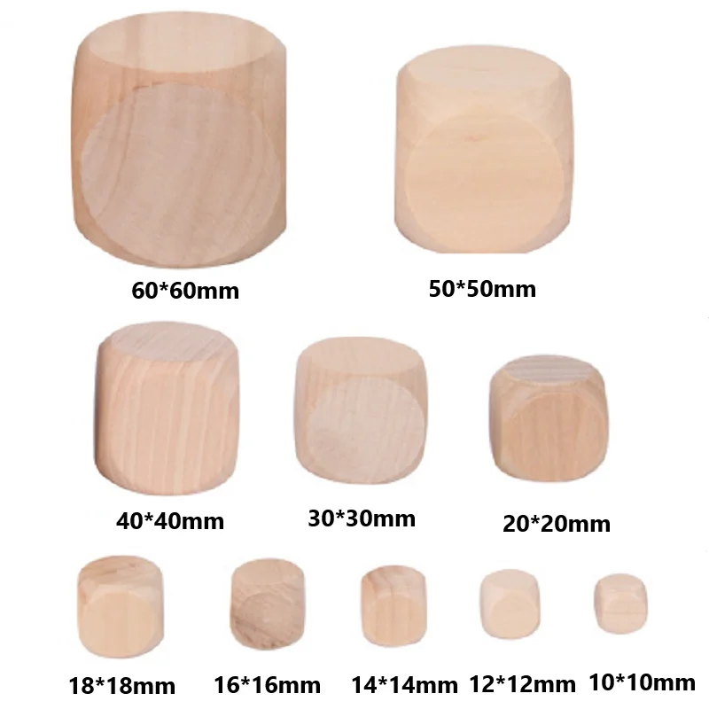 10pcs D6 6 Sided Blank Wood Di - Dice Tower Wooden recensione e prezzo