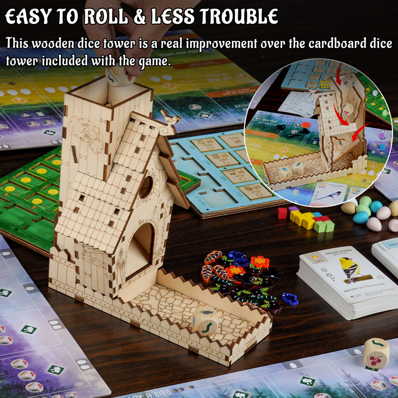 CZYY Bird Feeder Dice Tower wi - Dice Tower Wooden recensione e prezzo