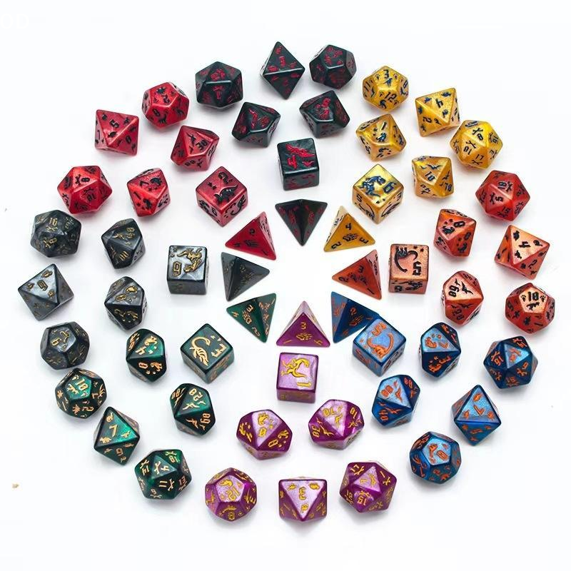 7Pcs/Set Dinosaur Dice Clear E - Board Game Digital recensione e prezzo