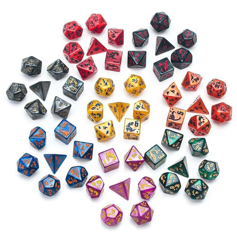 7Pcs/Set Dinosaur Dice Clear E - Board Game Digital recensione e prezzo