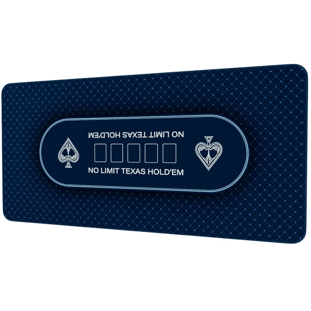 Texas Hold'em Table Mat  Rubbe - Board Game With Chips recensione e prezzo