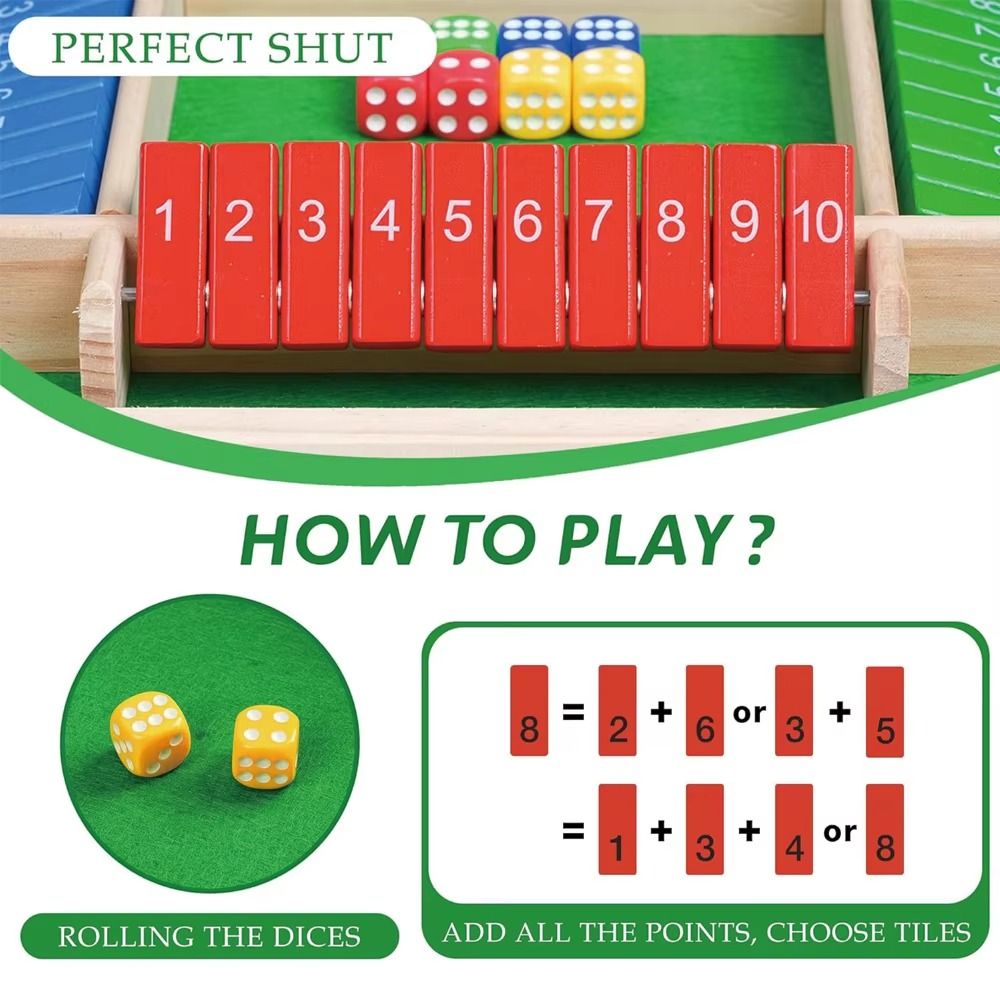 Shut The Box Table Board Game  - Board Game Digital recensione e prezzo