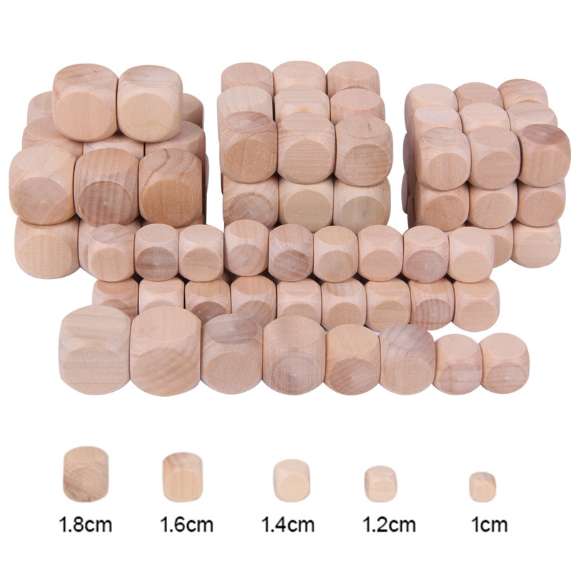 10pcs D6 6 Sided Blank Wood Di - Dice Tower Wooden recensione e prezzo