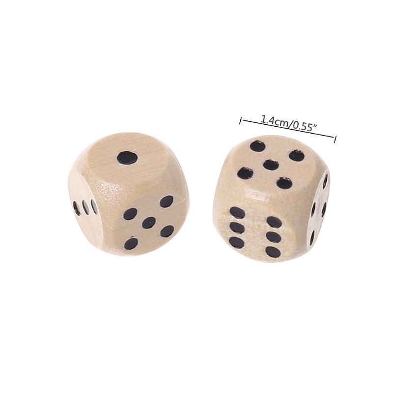 10Pcs Wooden 6 Sided D6 Faces  - Dice Tower Wooden recensione e prezzo